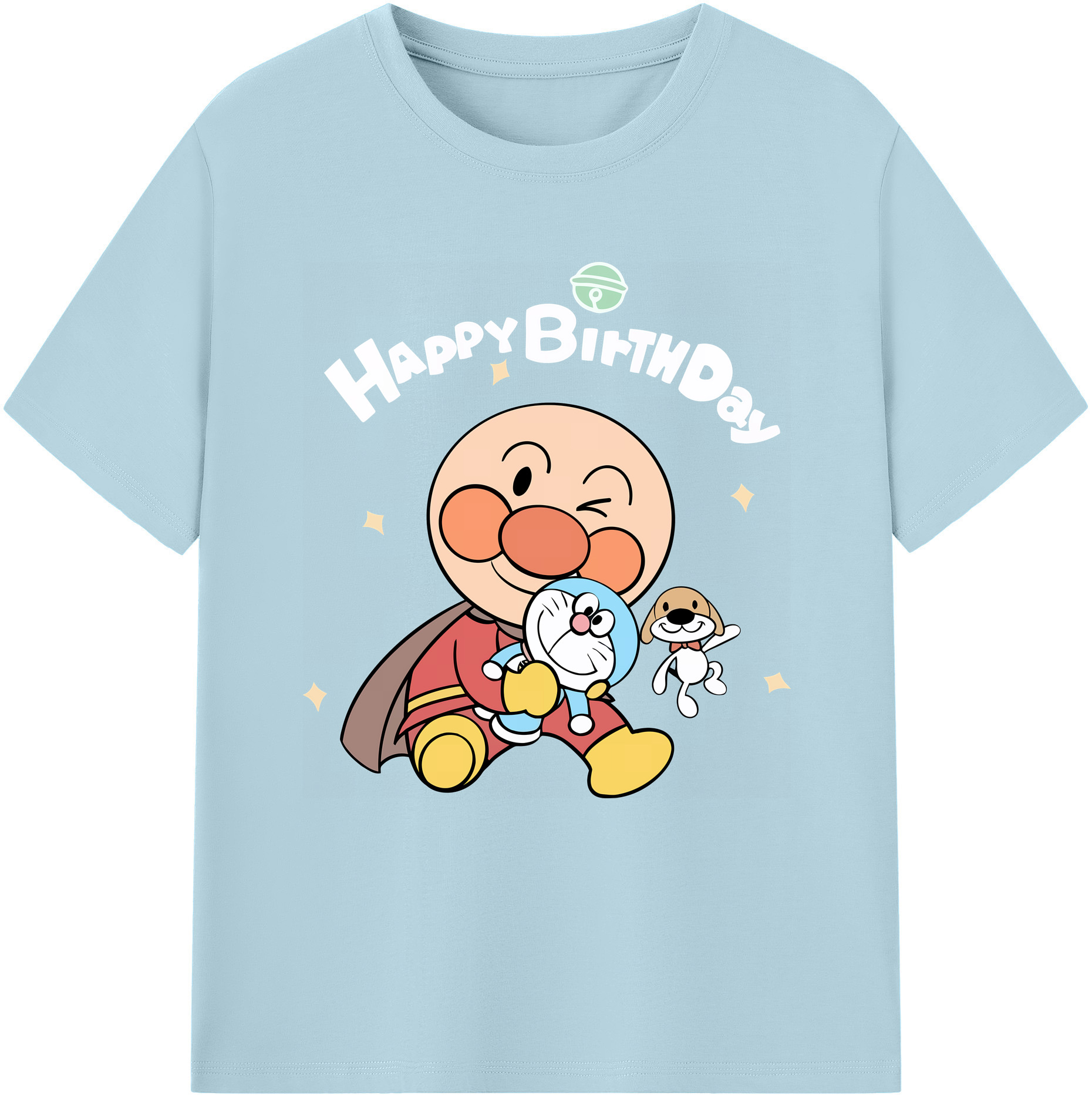 （画像用） アンパンマン Anpanman 綿100％半袖Tシャツ（フロントプリント）